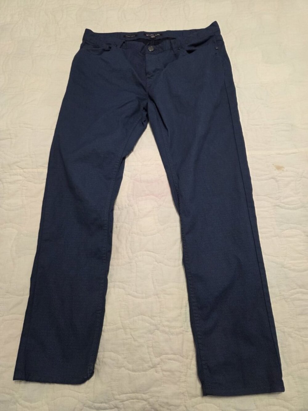 Michael Kors Men's Parker Slim Fit Pants In Blue Size 34